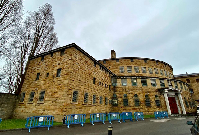 Convento y muralla de la universidad laboral de Gijón