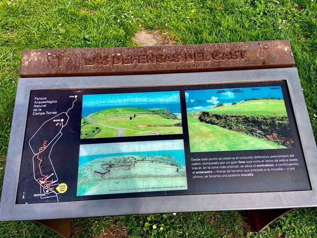 punto de observación nº 1 del parque arquológico de La Campa Torres