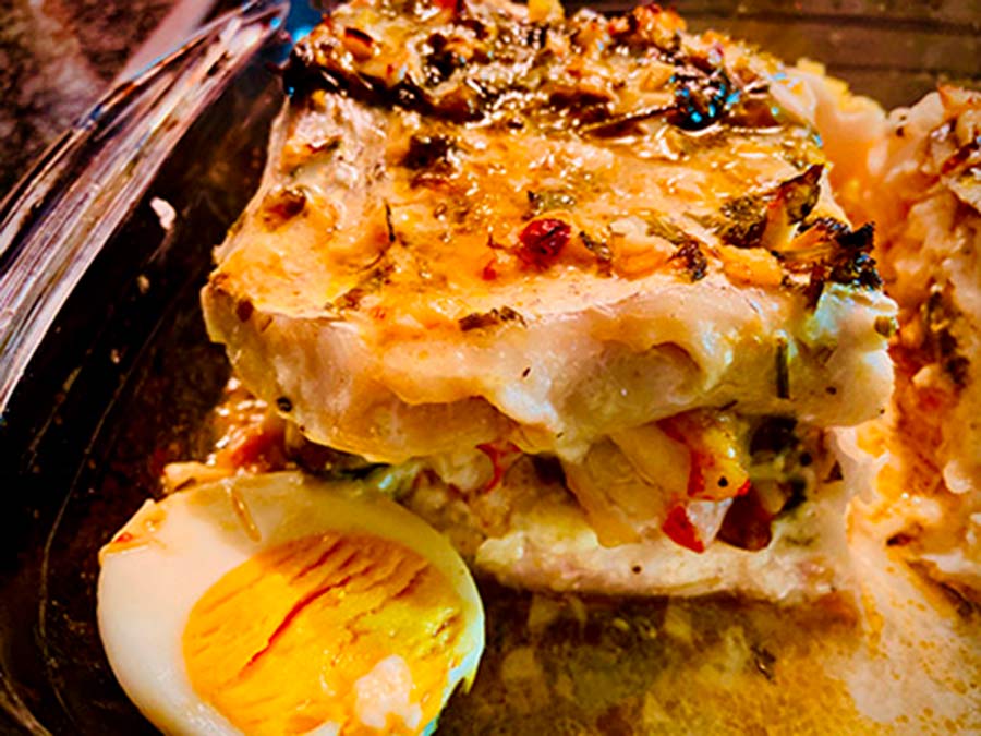 Merluza rellena de marisco