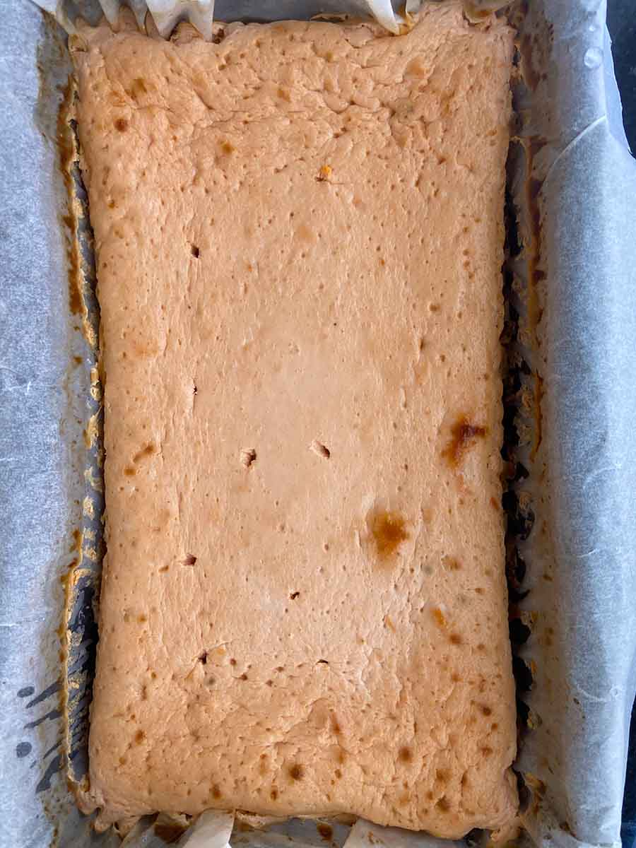 Pastel de cabracho recién hecho