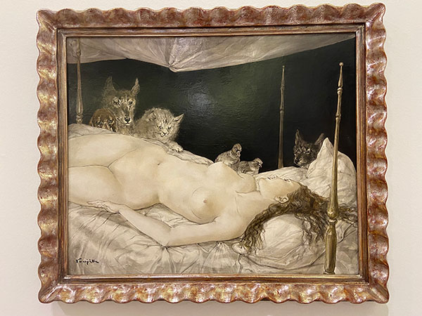 Obra de Leonard Foujita en el museo de bellas artes de Asturias