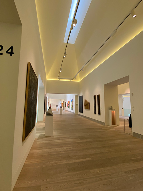 Una de las salas de la zona nueva del museo de bellas artes de Asturias