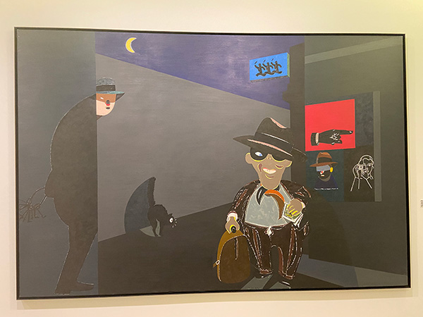 Obra de Eduardo Arroyo en el museo de bellas artes de Asturias