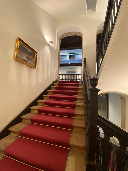 Interior de la zona vieja del museo de bellas artes de Asturias