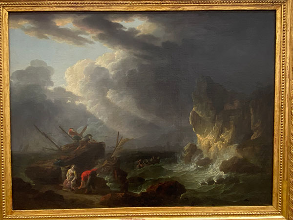 Obra de un seguidor de Claude Joseph Vernet en el museo de bellas artes de Asturias