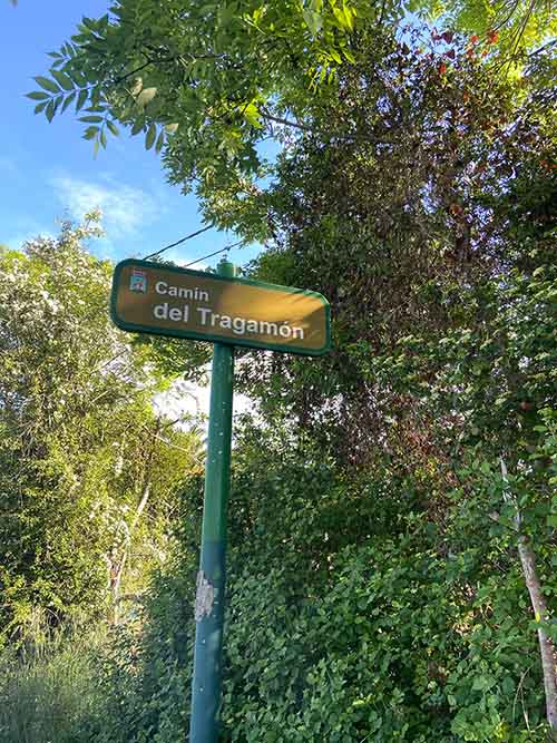 camino del Tragamón en la parroquia de Cabueñes en Gijón