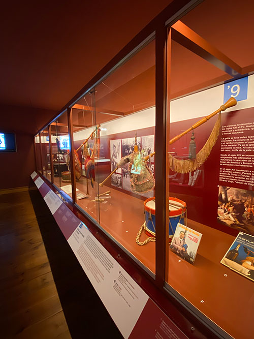 Casa de los González de la Vega, museo de la gaita, en el museo del pueblo de Asturias en Gijón