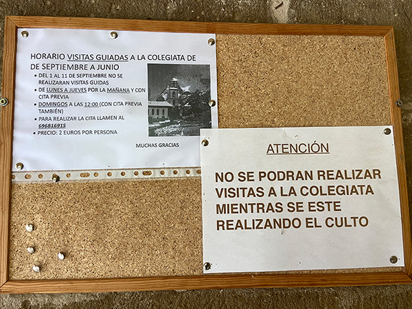 Indicaciones y contacto para visitas a la colegiata de Teverga y sus momias