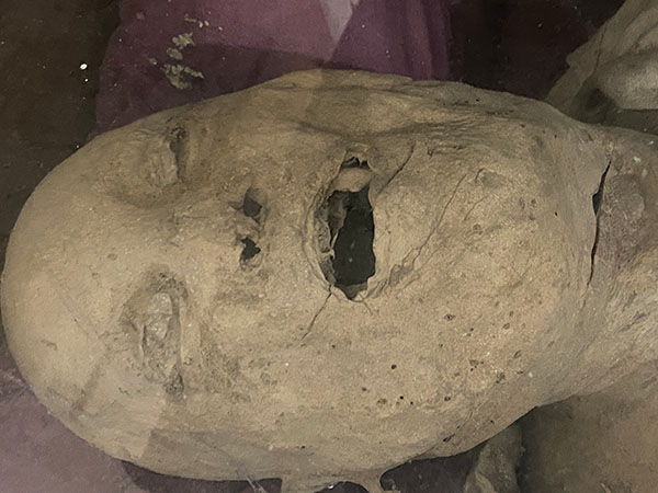 Rostro de las momias de Teverga
