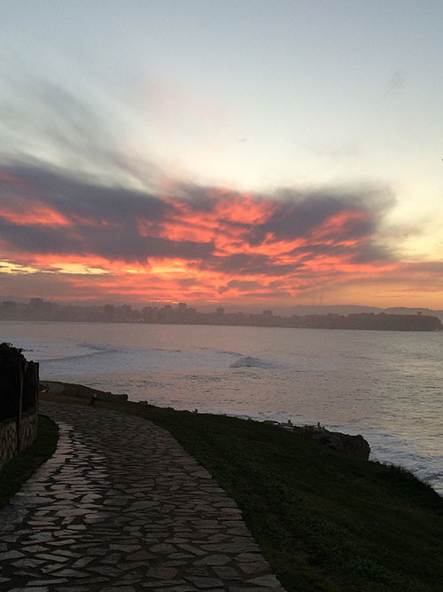 Senda literal, zona del rinconín en Gijón