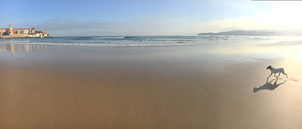Playa de San Lorenzo en Gijón
