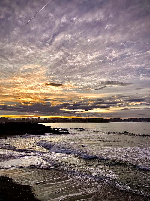 Playa del Cervigón en Gijón