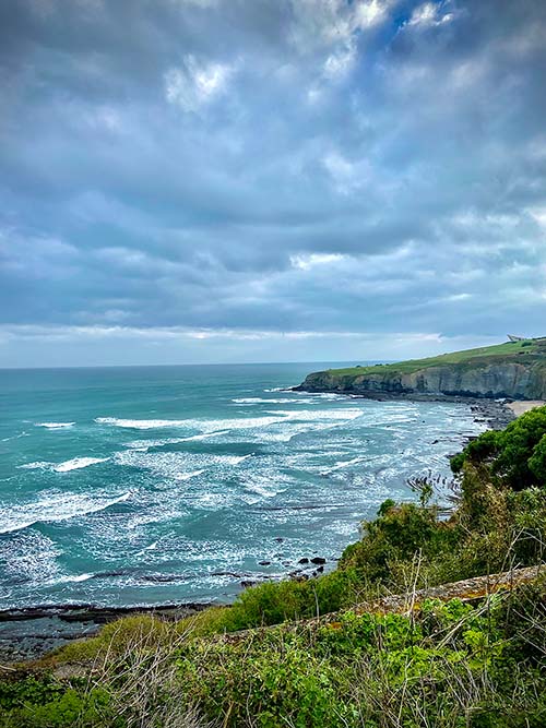 Senda litoral en Gijón, zona de Peñarrubia