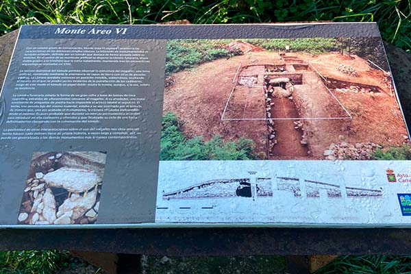 Imagen explicativa de la excavación de uno de los enterramientos en monte Areo en Asturias