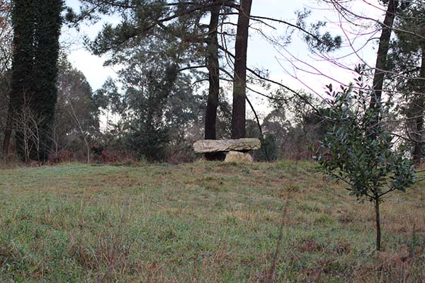 Dolmen en monte Areo en Carreño en Asturias