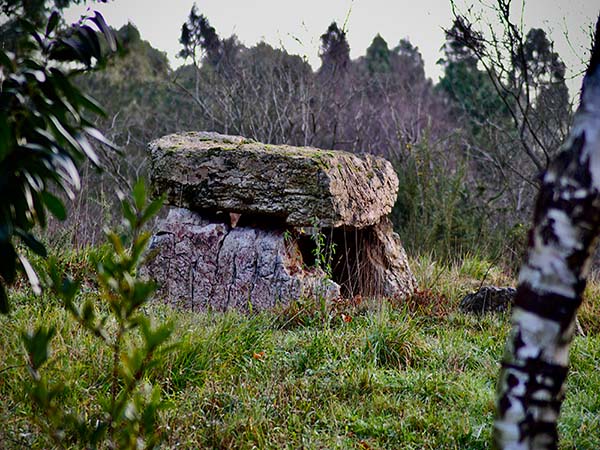 Dolmen del cerro de los Llanos en monte Areo en Carreño