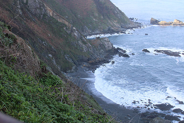 Bonita vista desde el mirador del Espíritu Santo en la senda de los Miradores en Asturias