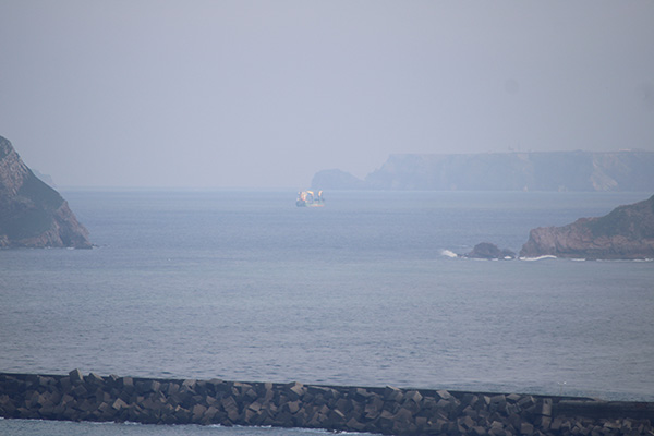 Vista de la costa este desde el mirador de los Glayos en la senda de los miradores en Asturias