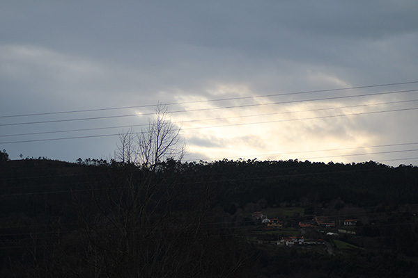 Vista de monte Cubera en Villaviciosa en Asturias