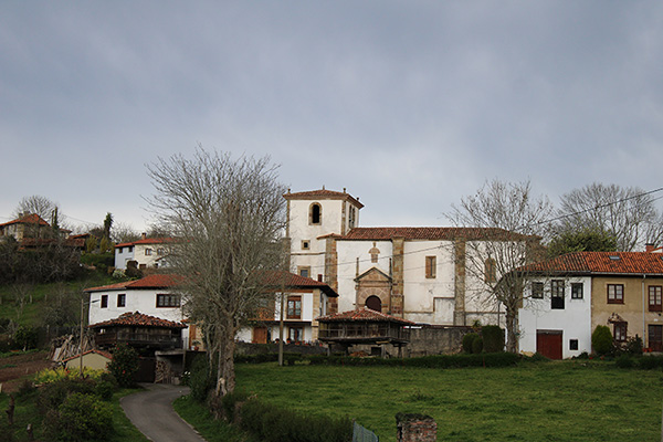 Hórreos en el pueblo de Sietes, en el municipio de Villaviciosa en Asturias