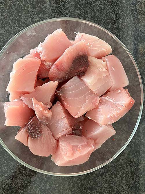 Bonito en tacos para hacer marmitako