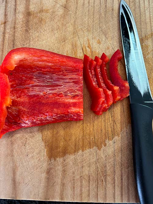 Pimiento rojo para el marmitako