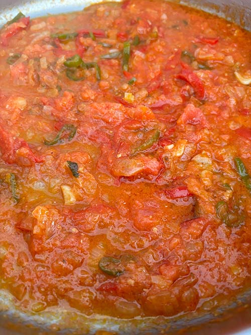 Fritada para el marmitako