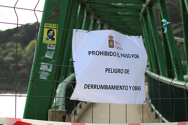 Prohibición de paso por la senda hacia el Tranqueru