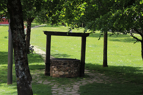 Parque de la casa Riera en Cangas de Onís en Asturias