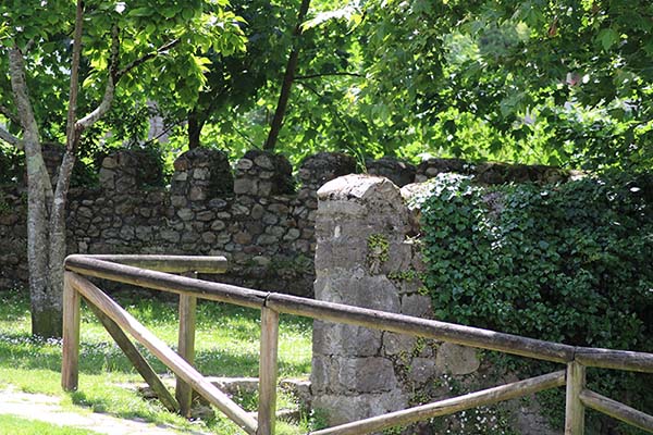 Parque de la casa Riera en Cangas de Onís en Asturias