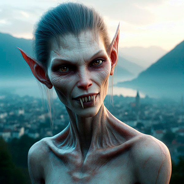 Guaxa o vampiresa, ser mitológico de Asturias que se alimenta de seres humanos en especial niños