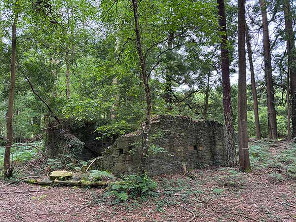 Restos de lo que pudo ser una mezquita en el cementerio moro de Barcia en Luarca, en Asturias