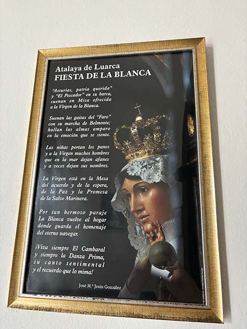 Poema de José María Jesús González a la virgen Blanca de Luarca