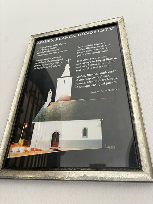 Poema de José María Jesús González a la virgen Blanca de Luarca