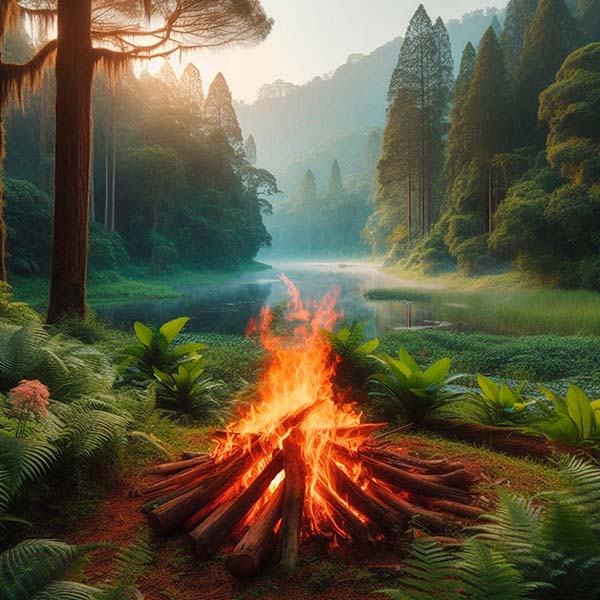 El solsticio del verano se vinculo, en las antiguas culturas al fuego, el agua y la vegetación