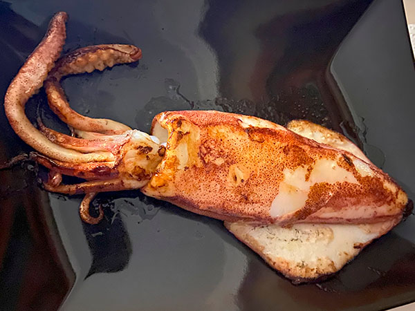 Calamar de potera a la plancha