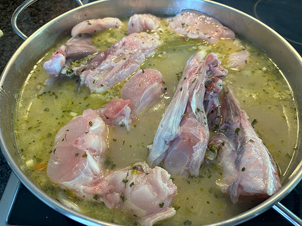 Congrio en salsa verde