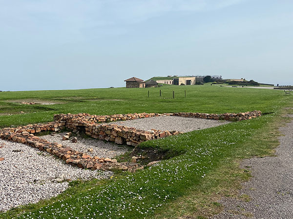 Imagen de las excavaciones de la villa romana de Noega en la Campa Torres en Gijón