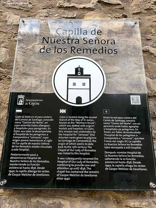 Capilla de nuestra señora de los Remedios en Cimadevilla en Gijón