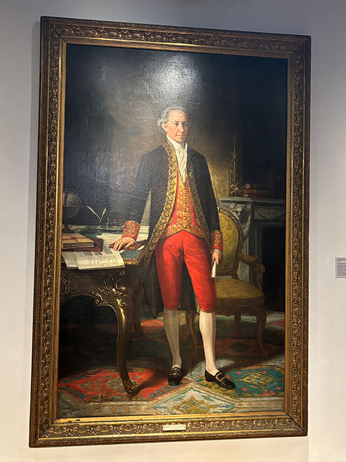 Pintura que representa al gijonés Gaspar Melchor de Jovellanos, en el museo casa natal del mismo en Gijón