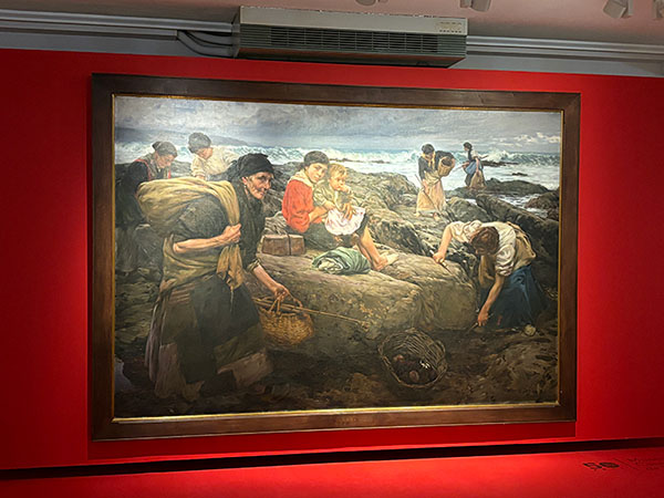 Obra de arte expuesta en el museo casa natal de Jovellanos en Gijón