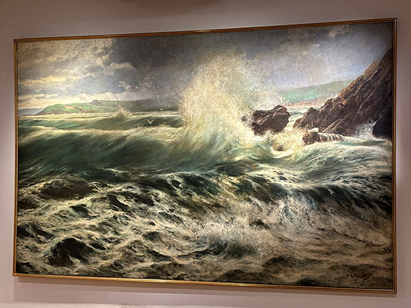 Obra de arte expuesta en el museo casa natal de Jovellanos en Gijón
