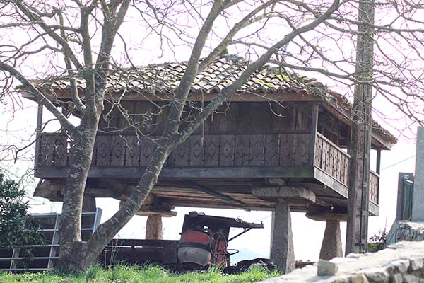 Hórreo asturiano en San Andrés de Bedriñana en Villaviciosa de Asturias