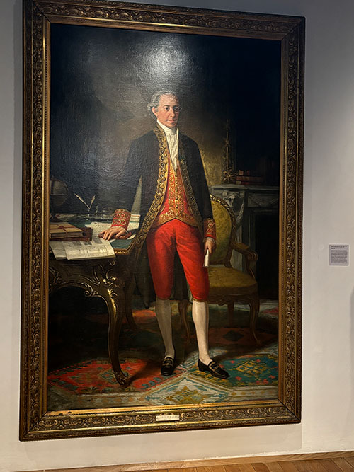 Retrato de Jovellanos realizado por el artista gijonés Ignacio Suárez Llanos