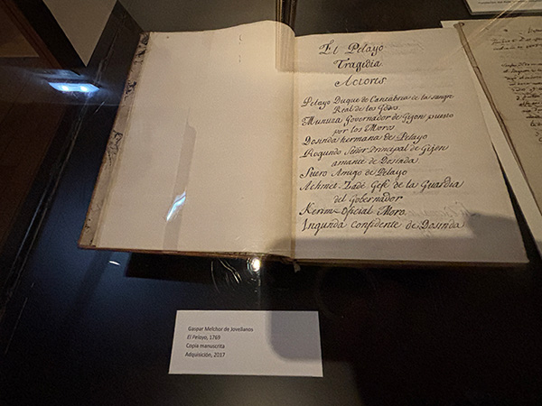 Libros, cuadernos e informes manuscritos por Jovellanos en el Museo Casa Natal de Jovellanos en Gijón