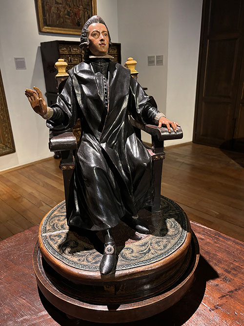 Representación de Jovellanos en el museo casa natal que lleva su nombre en Gijón