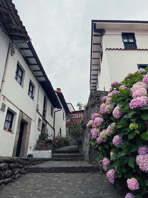 Pueblo pesquero de Tazones en Villaviciosa en Asturias