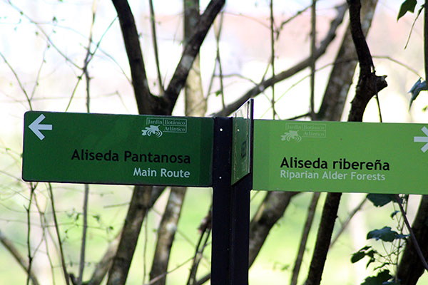 Bioma templado europeo en el jardín botánico de Gijón