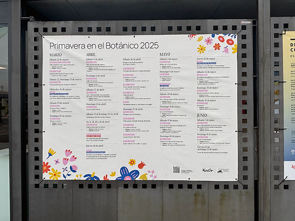 Programación de actos de la primavera en el botánico de Gijón