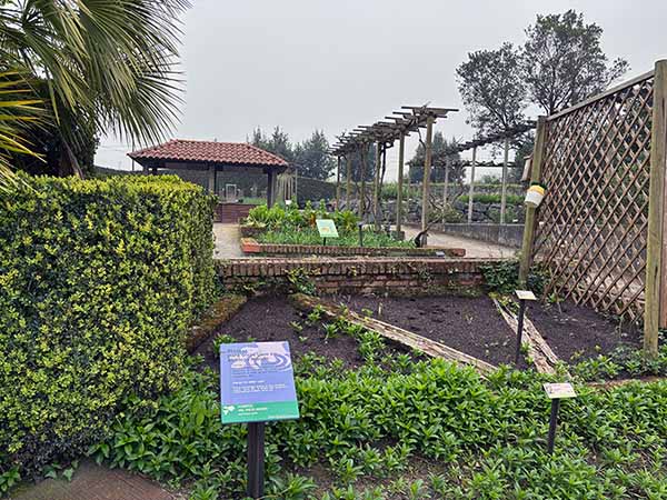 Jardines y plantaciones en la factoría vegetal del jardín botánico de Gijón